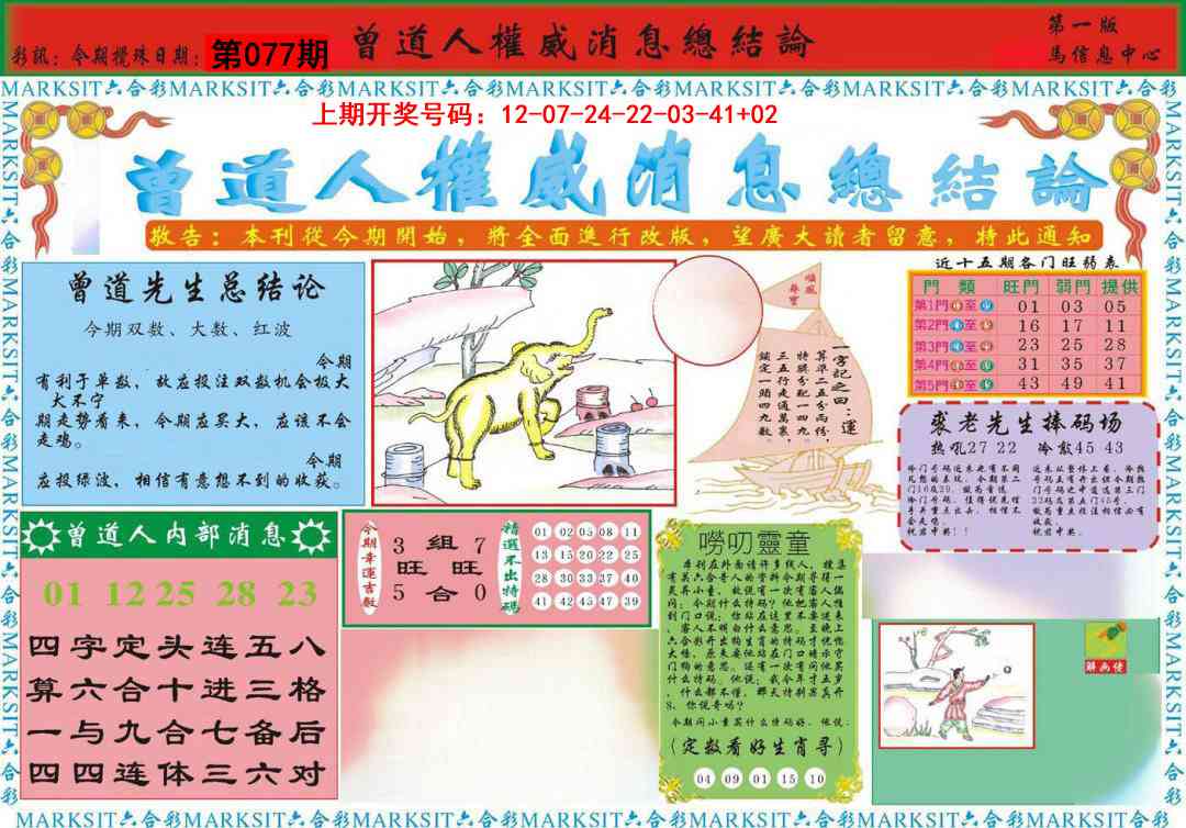 077期曾道人权威消息A[图]